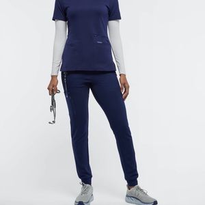 Jaanuu Scrub Pants Women's 10-Pocket Jogger Small Regular